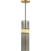 Natural Brass, Smoke Glass