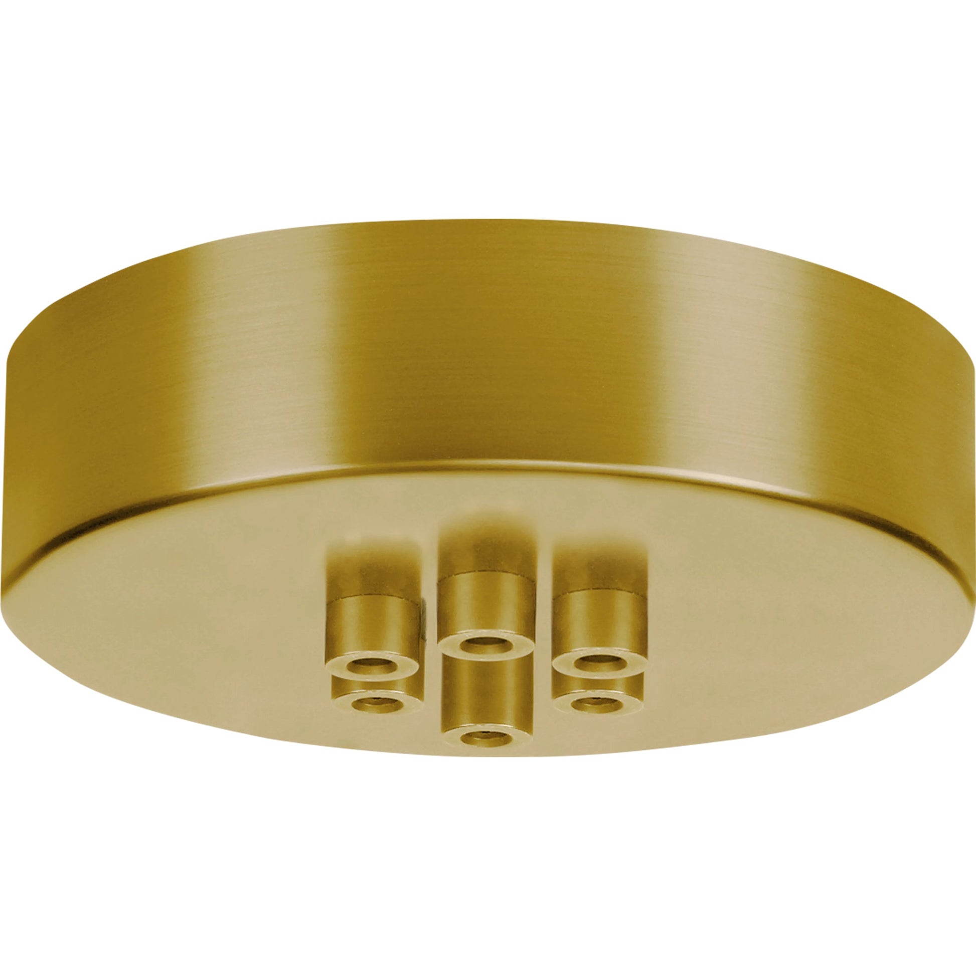 Line-Voltage Mini Canopy 7 Port Round by Visual Comfort & Co. in brass and natural brass. Made from brass in a unique style.