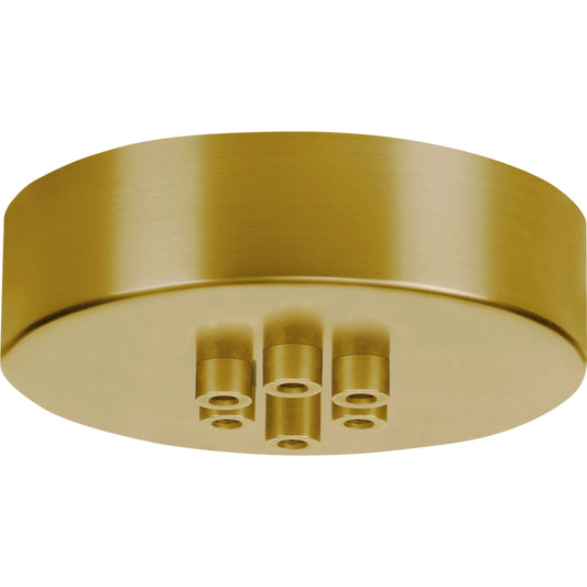 001 SI-2232595 | Primary Silo | Line-Voltage Mini Canopy 7 Port Round by Visual Comfort & Co. in brass and natural brass. Made from brass in a unique style.