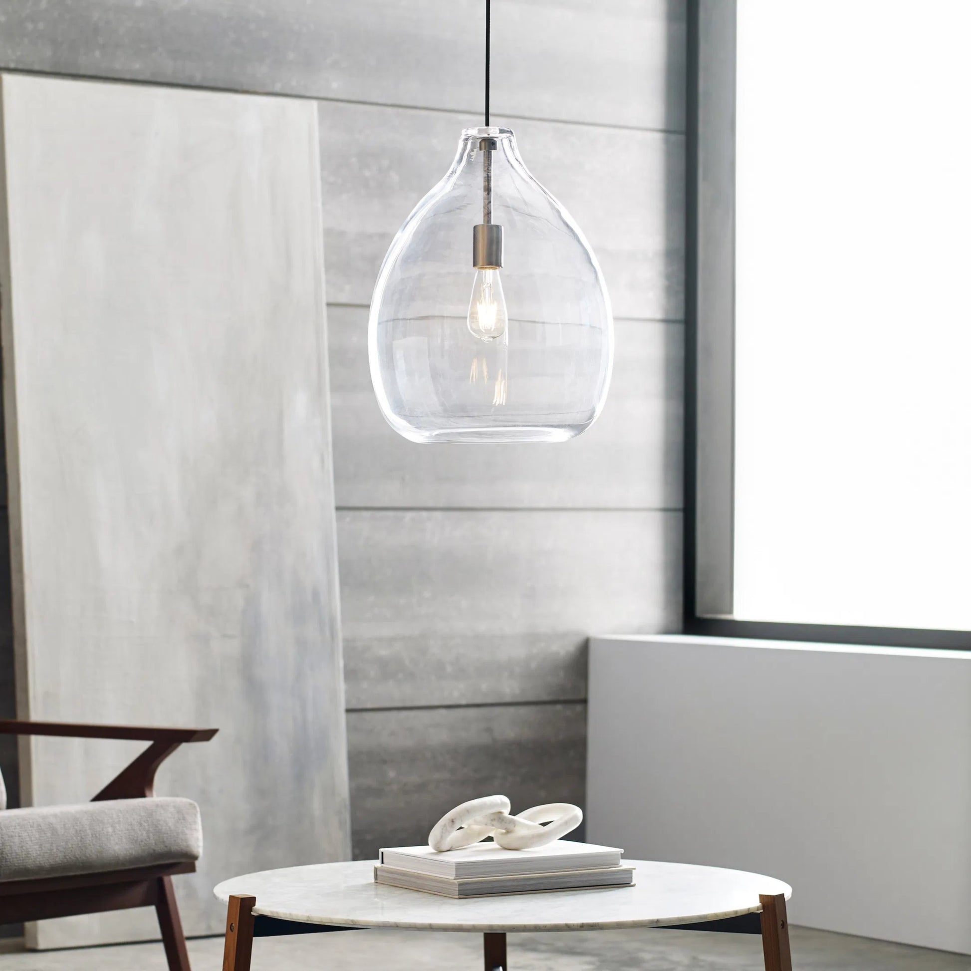 Quinton Pendant by Tech Lighting. Made from glass in a cottage & farmhouse style.