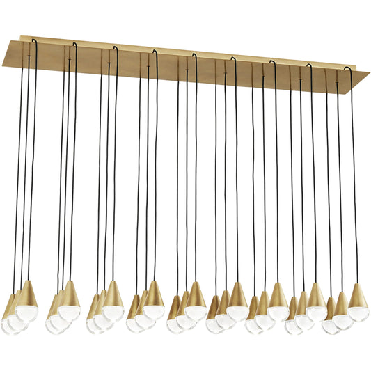 Cupola 27-Light Chandelier by Visual Comfort & Co.. Made from aluminum or brass in a modern style.