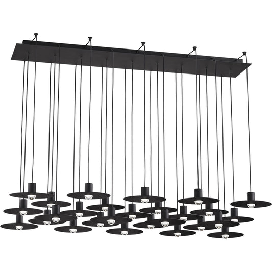 Eaves 27-Light Chandelier by Visual Comfort & Co.. Made from aluminum or brass in a unique style.
