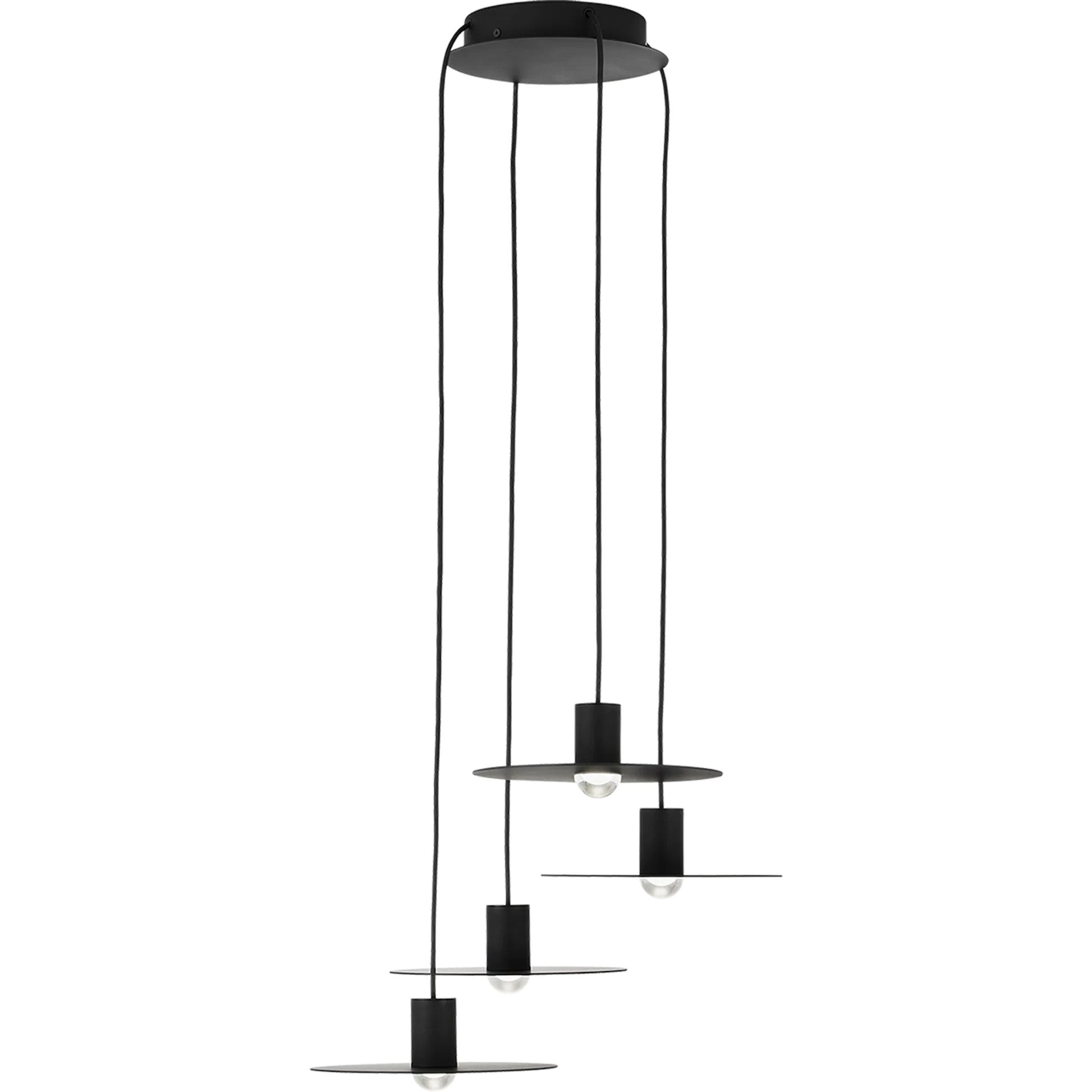 Eaves 4-Light Chandelier by Visual Comfort & Co.. Made from aluminum or brass in a unique style.