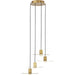 Eaves 4-Light Chandelier by Visual Comfort & Co.. Made from aluminum or brass in a unique style.