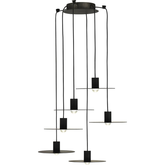 Eaves 6-Light Chandelier by Visual Comfort & Co.. Made from aluminum or brass in a unique style.