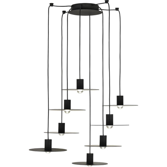 Eaves 8-Light Chandelier by Visual Comfort & Co.. Made from aluminum or brass in a unique style.
