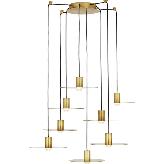Eaves 8-Light Chandelier by Visual Comfort & Co.. Made from aluminum or brass in a unique style.