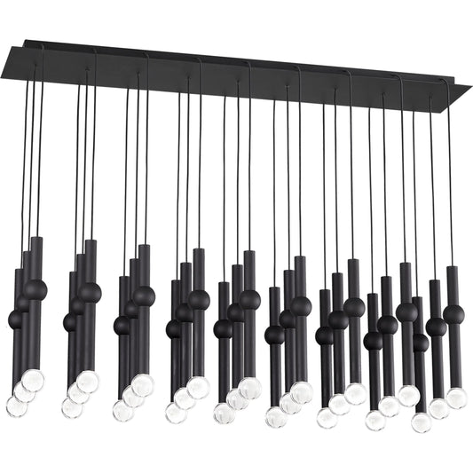 Guyed 27 Light Chandelier by Visual Comfort & Co.. Made from aluminum or brass in a modern style.