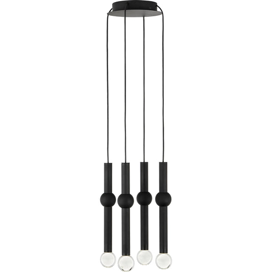 Guyed 4 Light Chandelier by Visual Comfort & Co.. Made from aluminum or brass in a unique style.