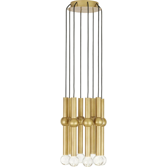 Guyed 8 Light Chandelier by Visual Comfort & Co.. Made from aluminum or brass in a unique style.