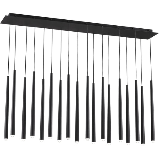Pylon 18" Light Chandelier by Visual Comfort & Co.. Made from aluminum or brass in a unique style.