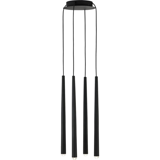 Pylon 4" Light Chandelier by Visual Comfort & Co.. Made from aluminum or brass in a unique style.