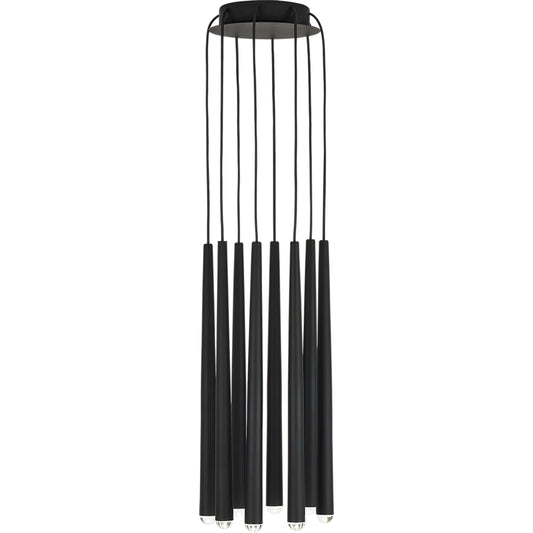 Pylon 8" Light Chandelier by Visual Comfort & Co.. Made from aluminum or brass in a unique style.