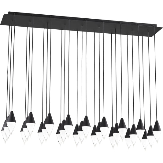 Turret 27-Light Chandelier by Visual Comfort & Co.. Made from aluminum or brass in a unique style.