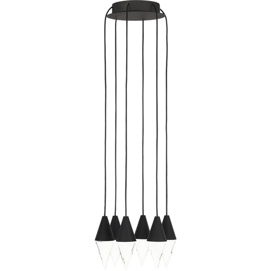 Turret 6-Light Chandelier by Visual Comfort & Co.. Made from aluminum or brass in a unique style.