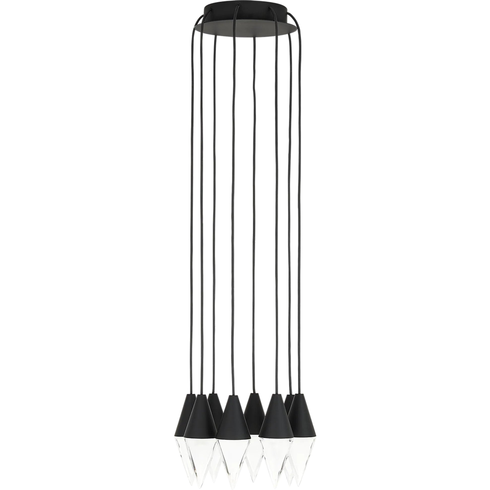 Turret 8-Light Chandelier by Visual Comfort & Co.. Made from aluminum or brass in a unique style.