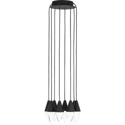 Turret 8-Light Chandelier by Visual Comfort & Co.. Made from aluminum or brass in a unique style.
