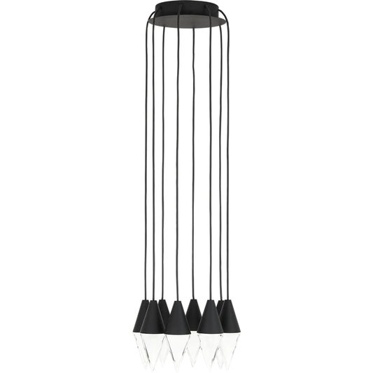 Turret 8-Light Chandelier by Visual Comfort & Co.. Made from aluminum or brass in a unique style.