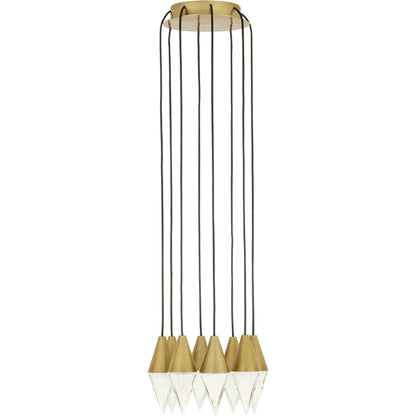 Turret 8-Light Chandelier by Visual Comfort & Co.. Made from aluminum or brass in a unique style.