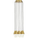 Turret 8-Light Chandelier by Visual Comfort & Co.. Made from aluminum or brass in a unique style.