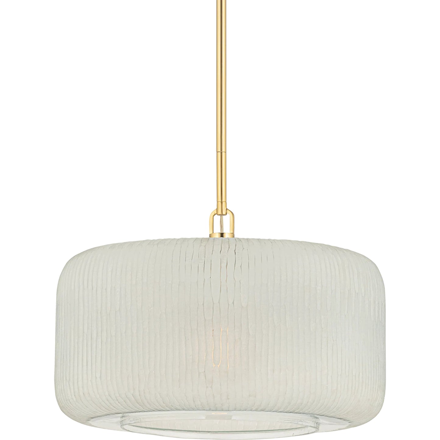 002 SI-2388136 | Primary Silo | Beechurst Pendant by Hudson Valley in aged brass. Made from glass in a traditional style.