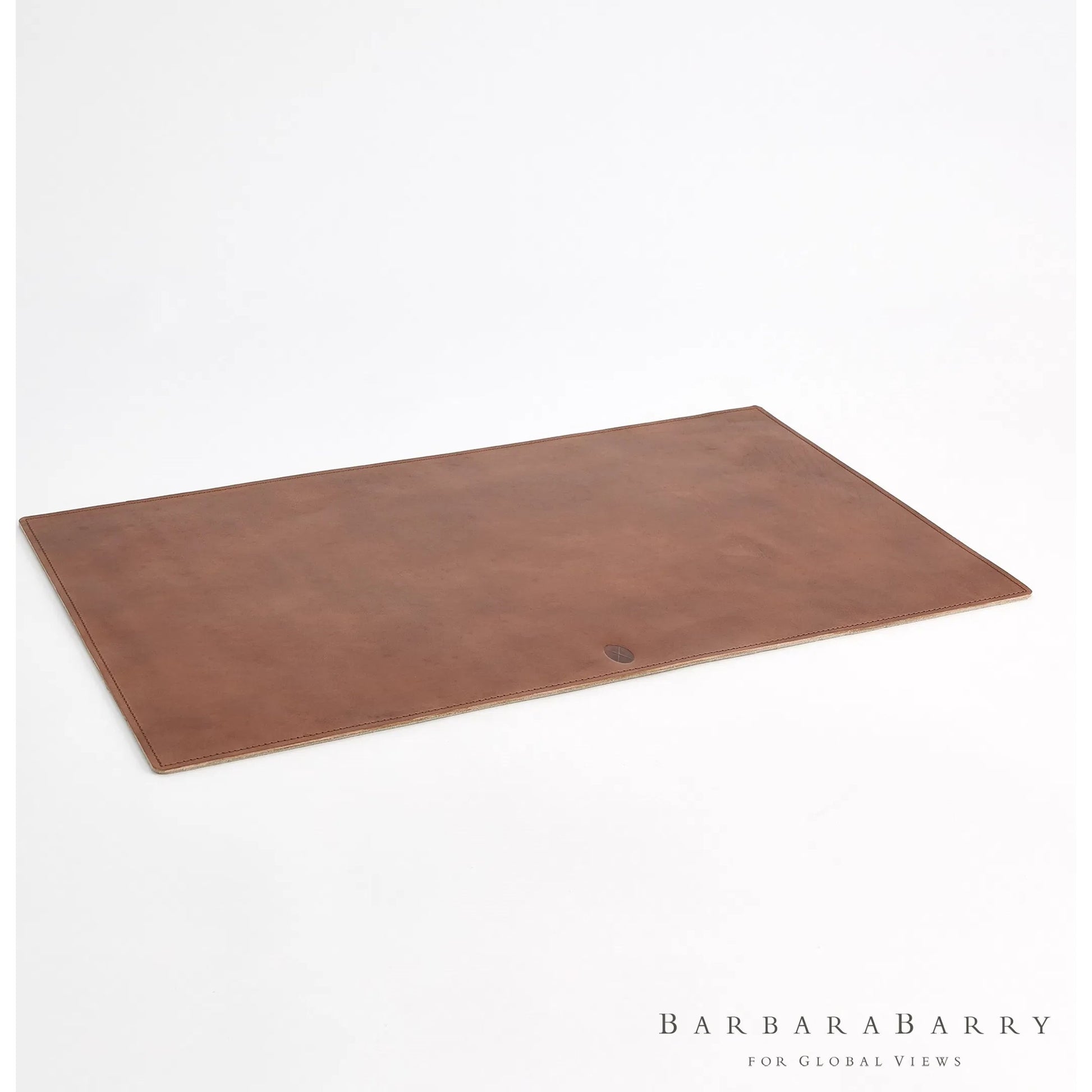 Signature Tobacco Deskpad by Global Views in tobacco and leather. Made from unique in a traditional style.
