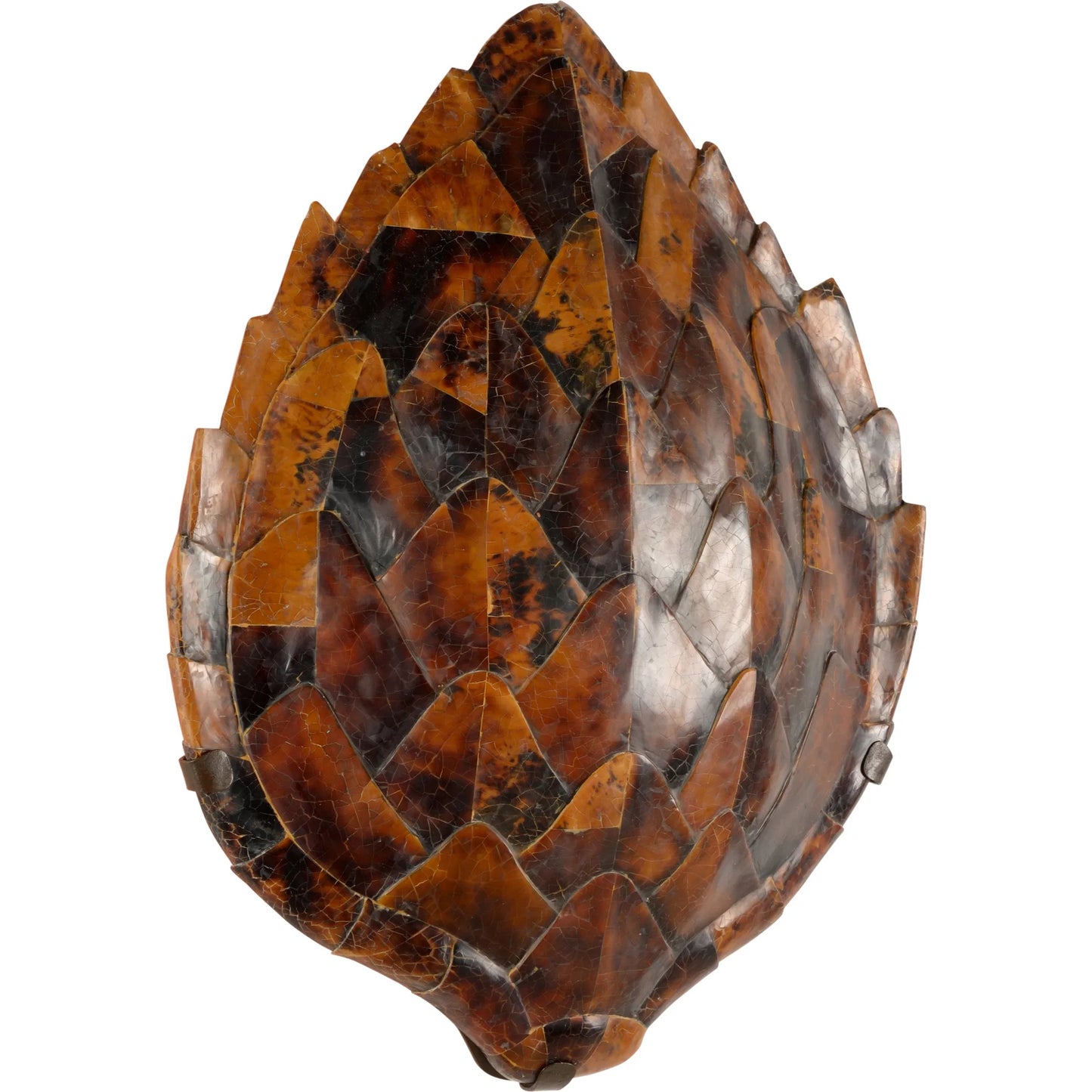 001 SI-2334934 | Primary Silo | Penshell Sconce by Chelsea House in brown and penshell. Made from unique in a cottage & farmhouse style.