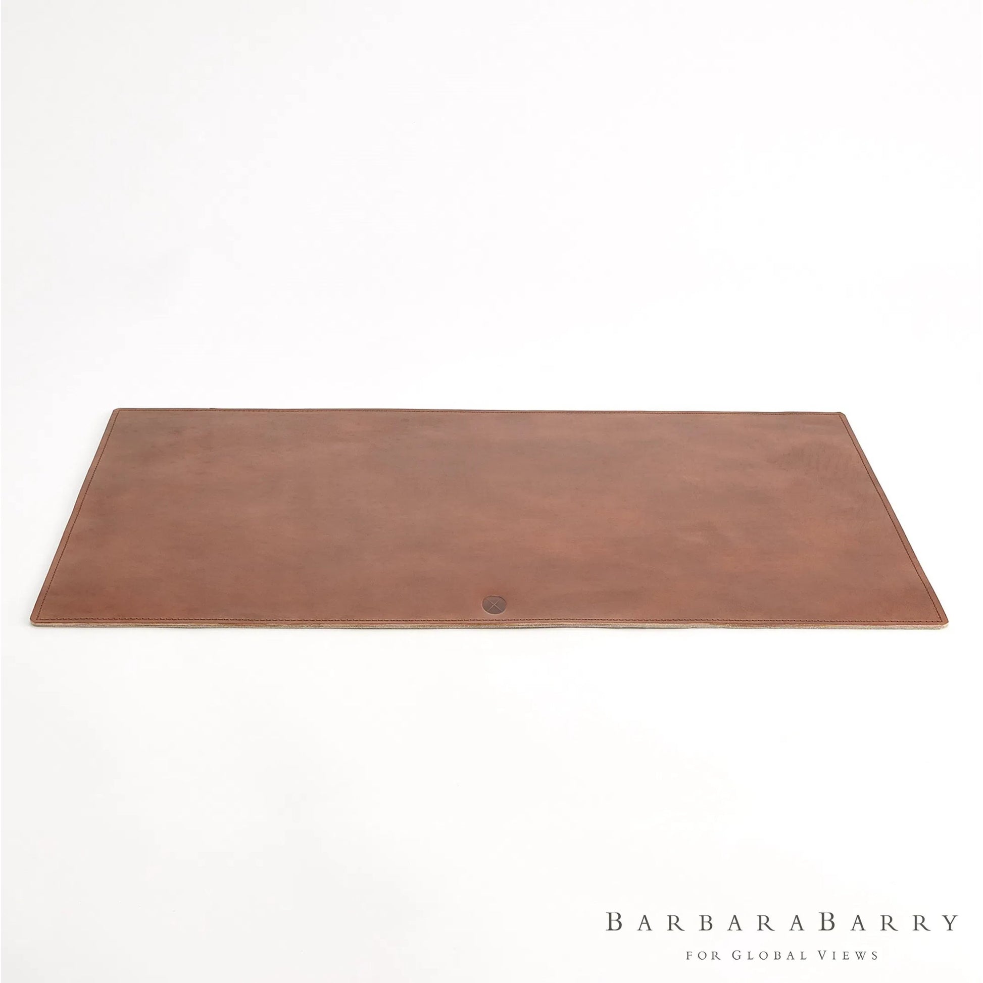 Signature Tobacco Deskpad by Global Views in tobacco and leather. Made from unique in a traditional style.