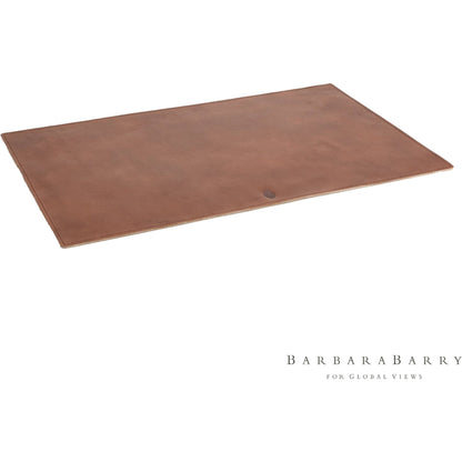 Signature Tobacco Deskpad by Global Views in tobacco and leather. Made from unique in a traditional style.