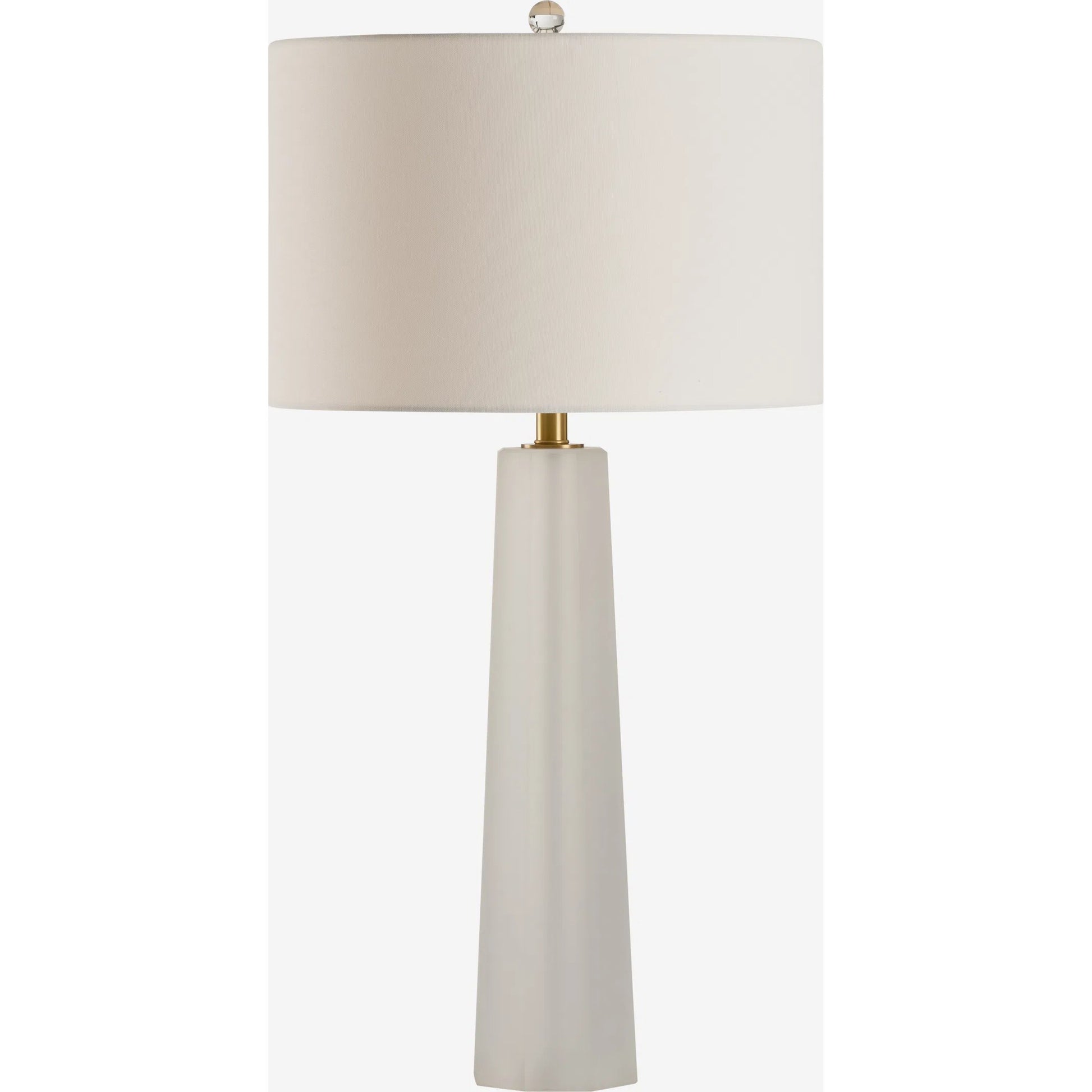 Frosted Crystal Lamp by Chelsea House in white, cream and frosted. Made from unique in a transitional style.