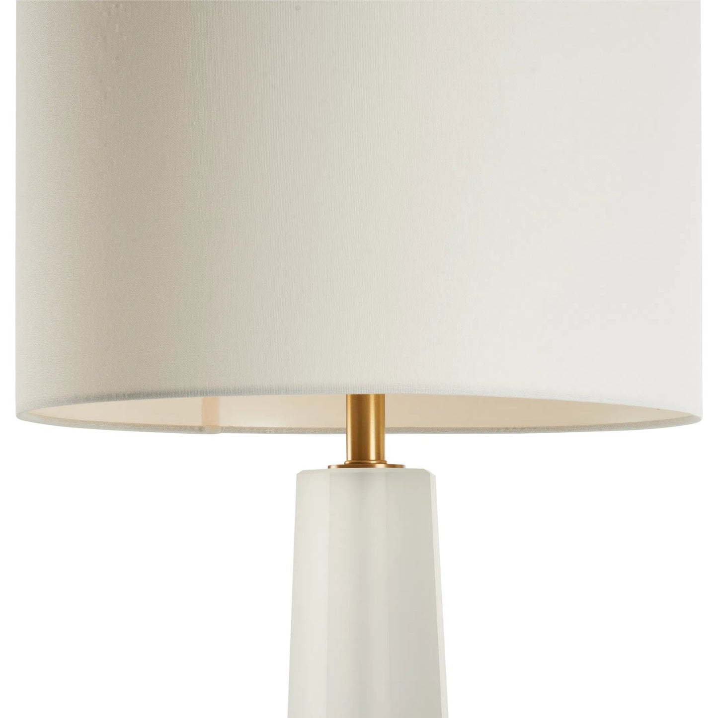 002 SI-2334816 | Closeup | Frosted Crystal Lamp by Chelsea House in white, cream and frosted. Made from unique in a transitional style.