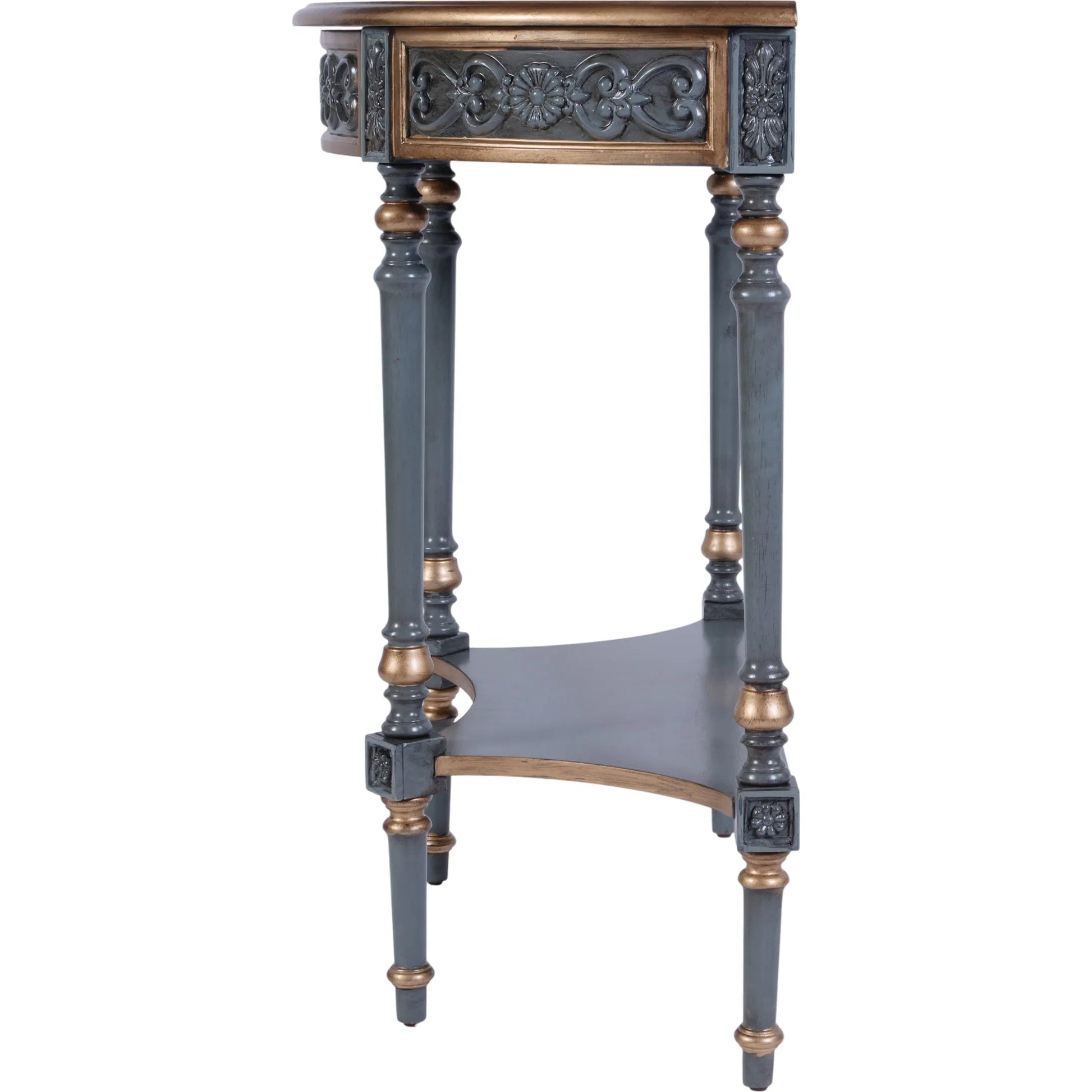 Danelle Console Table by Butler Specialty Company. Made from poplar wood, mdf, resin, cherry veneer in a unique style.