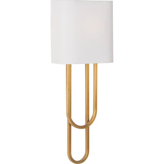 Odeon Sconce by Chelsea House in antique brass. Made from unique in a unique style.