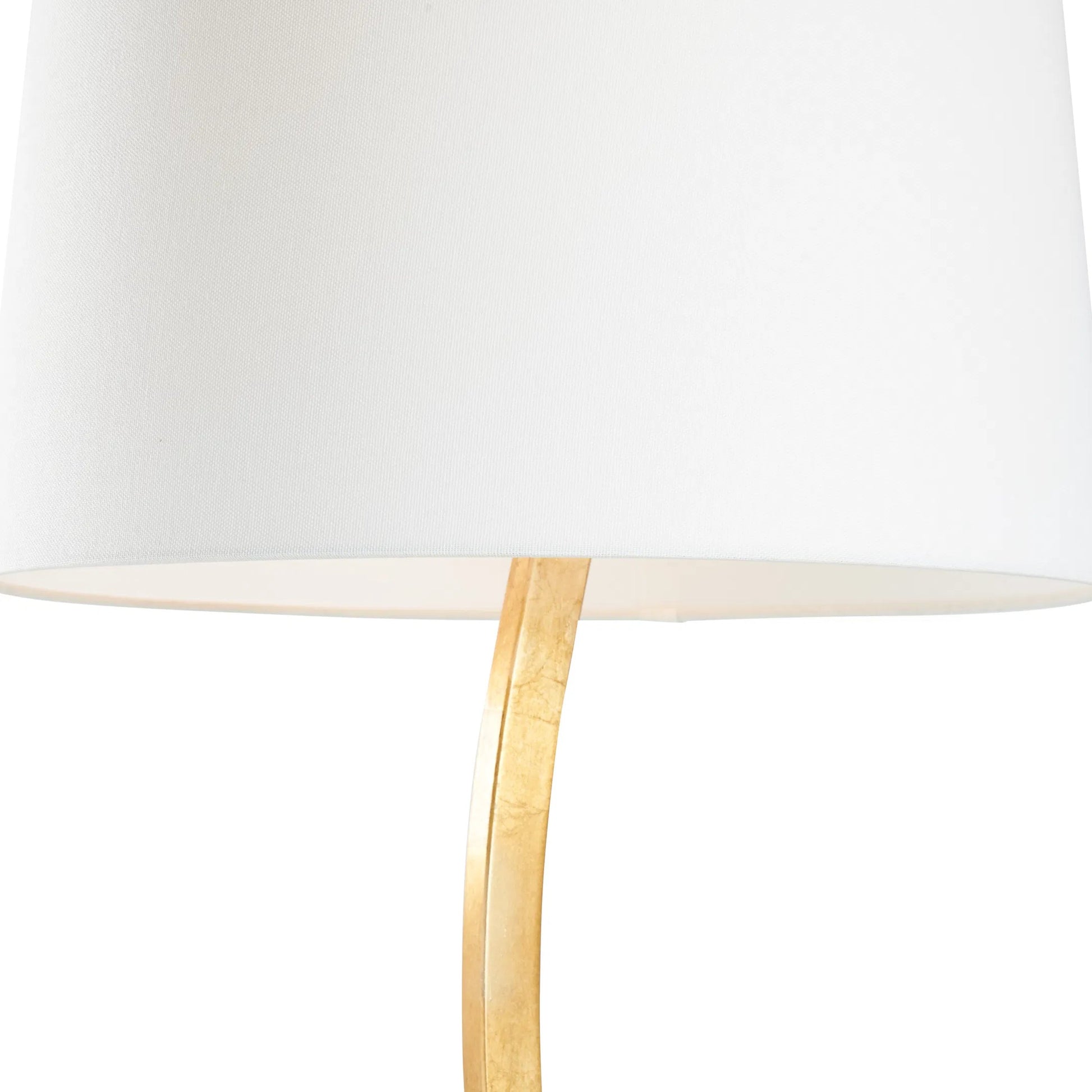 Sway Floor Lamp by Chelsea House in gilt. Made from unique in a unique style.