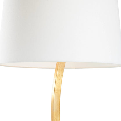 Sway Floor Lamp by Chelsea House in gilt. Made from unique in a unique style.