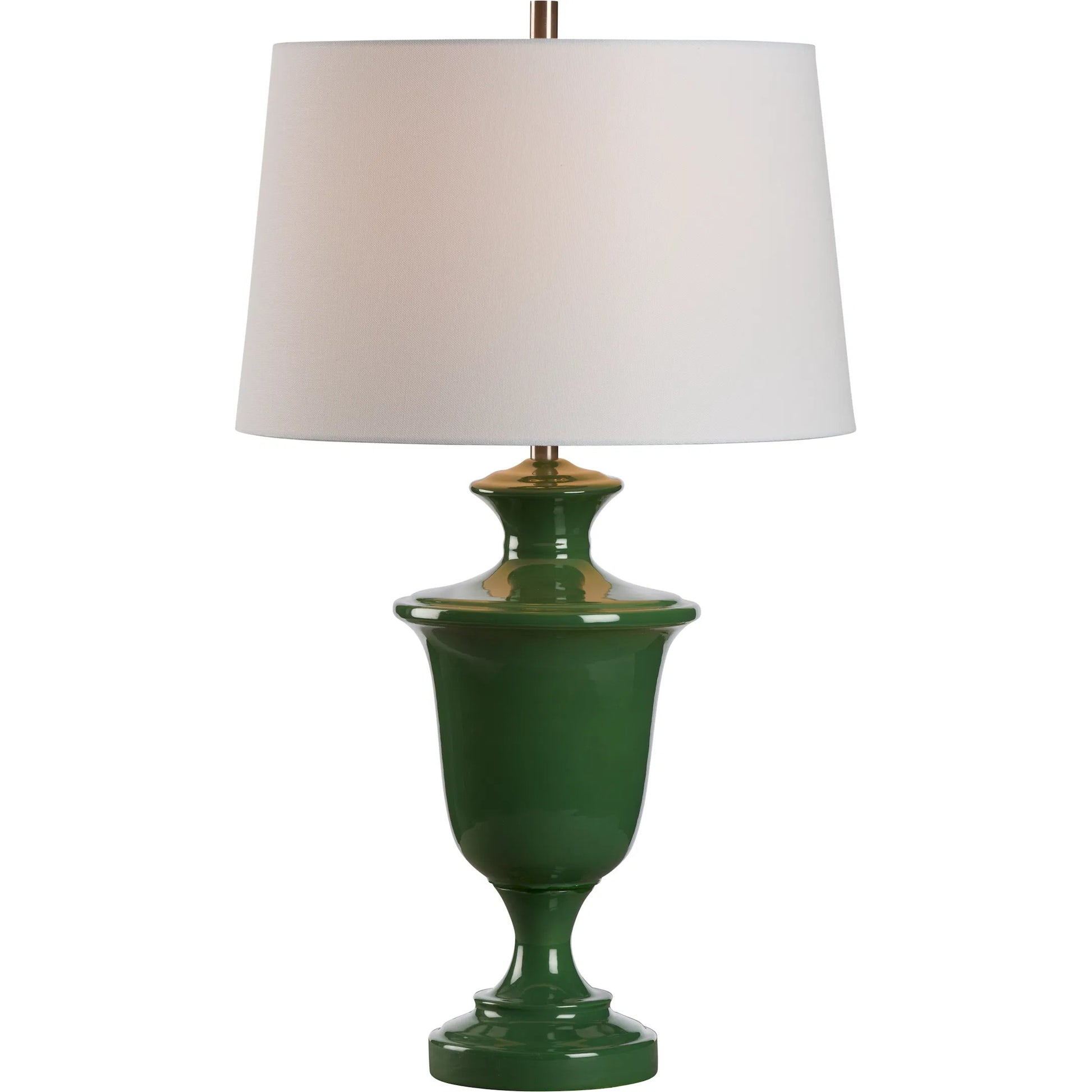Kilnbourne Lamp by Chelsea House in green glaze. Made from unique in a eclectic & global style.