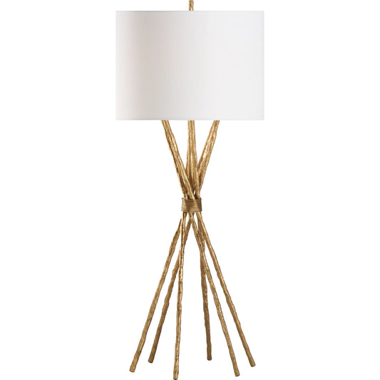 Luma Lamp by Chelsea House in textured brass. Made from unique in a unique style.