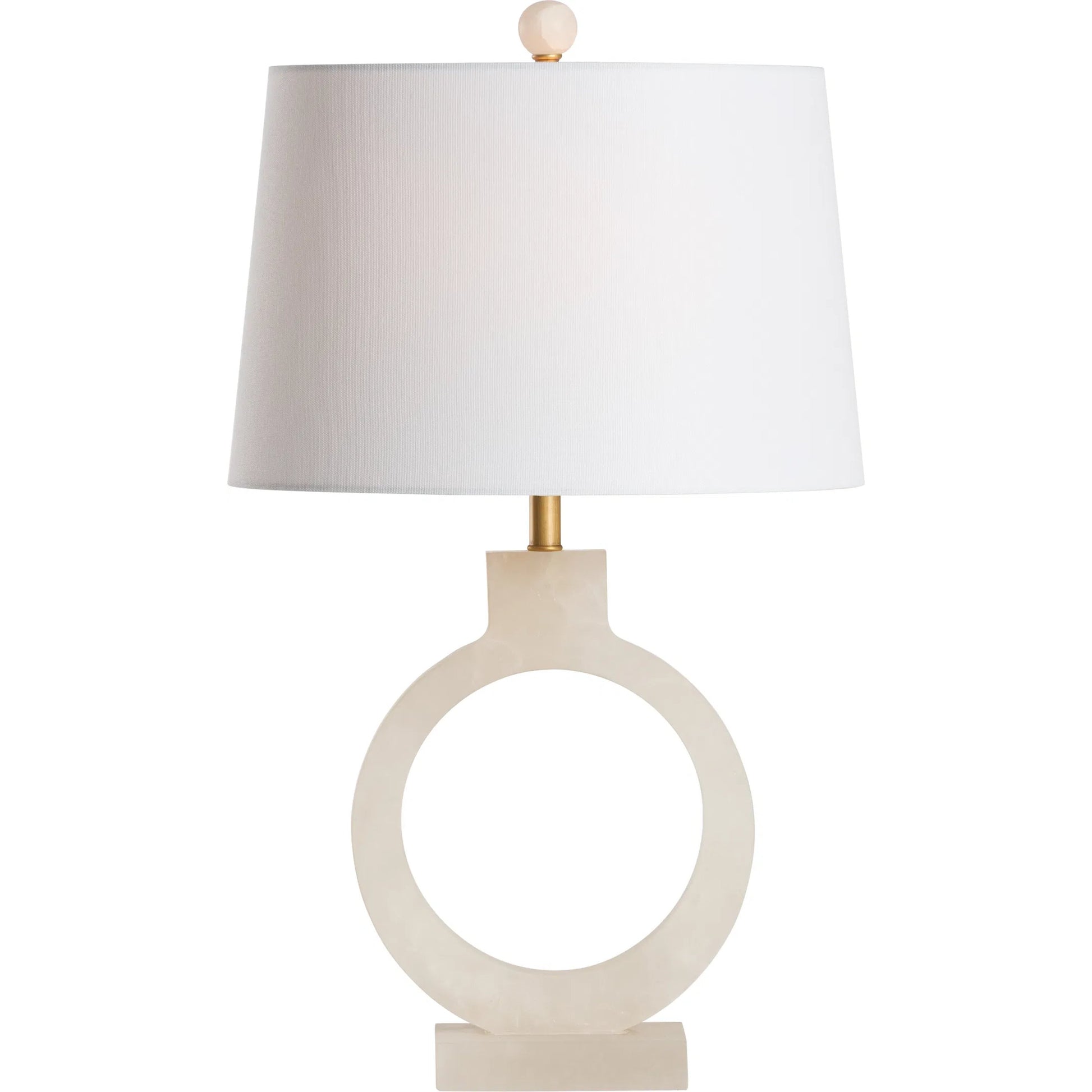 Halo Alabaster Lamp by Chelsea House in natural white. Made from unique in a unique style.