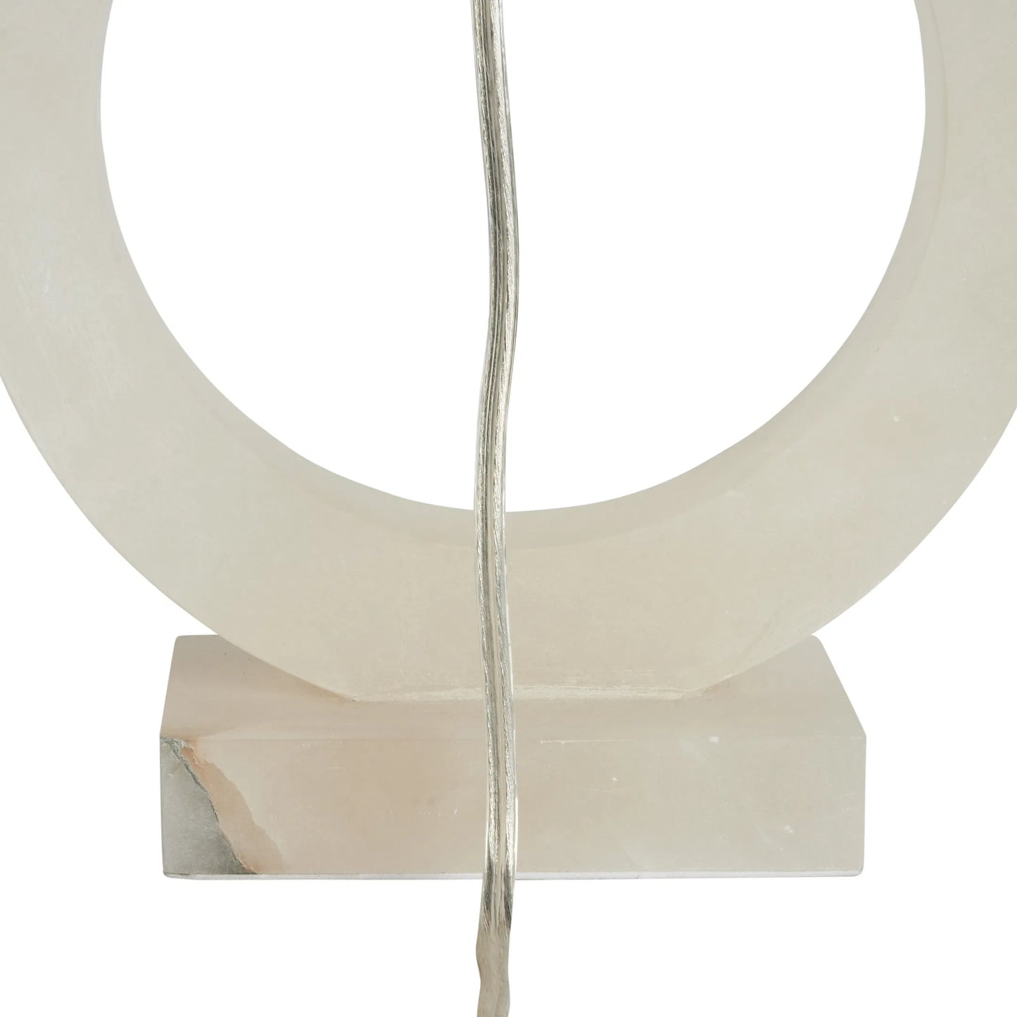 002 SI-2387737 | Additional Silo | Halo Alabaster Lamp by Chelsea House in natural white. Made from unique in a unique style.