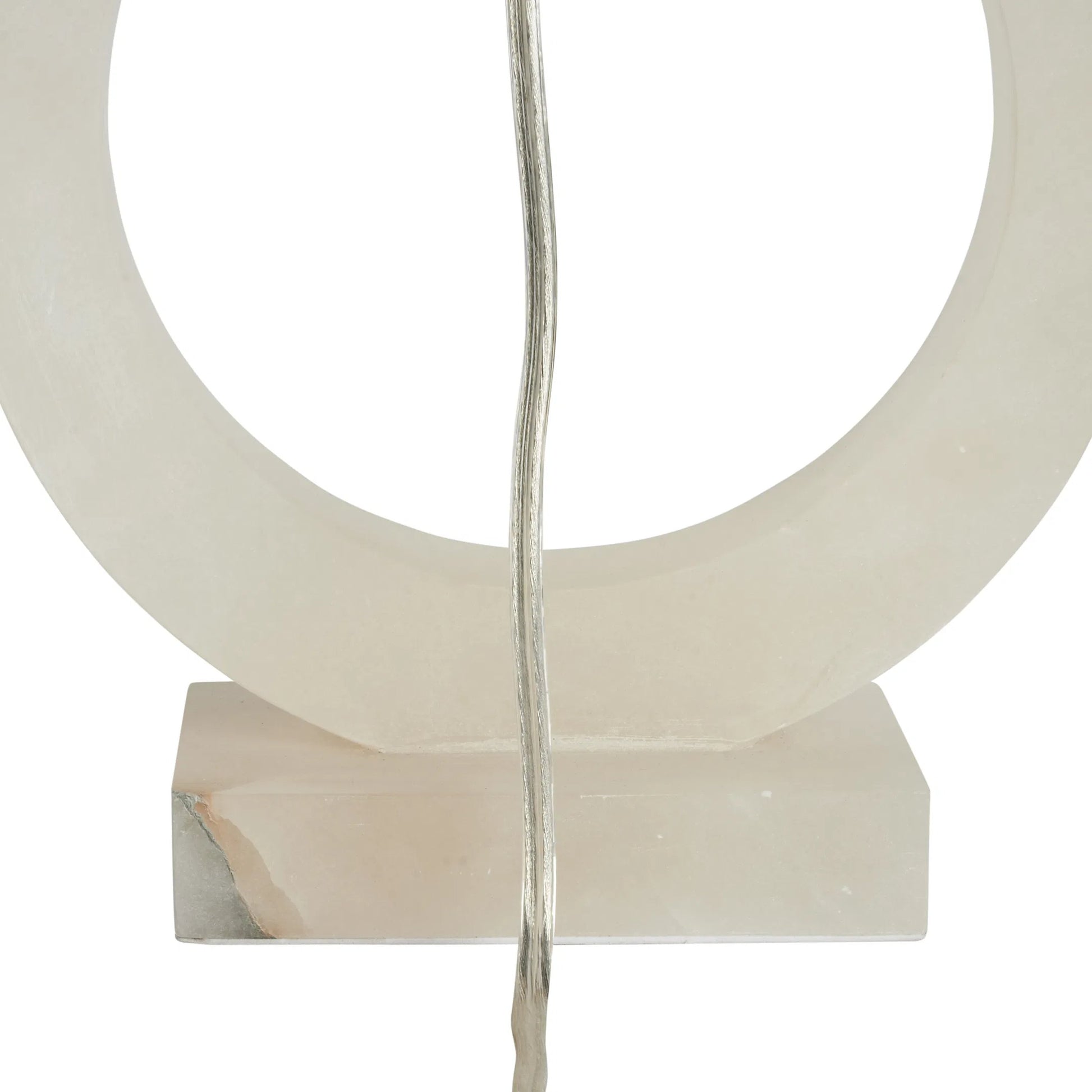 Halo Alabaster Lamp by Chelsea House in natural white. Made from unique in a unique style.