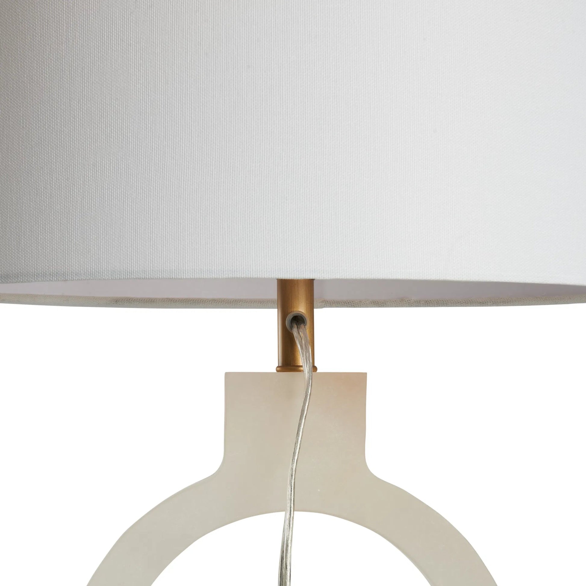 Halo Alabaster Lamp by Chelsea House in natural white. Made from unique in a unique style.
