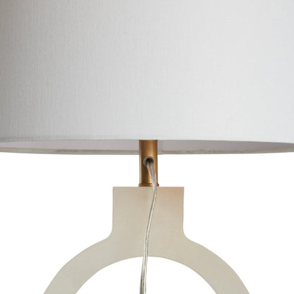 Halo Alabaster Lamp by Chelsea House in natural white. Made from unique in a unique style.
