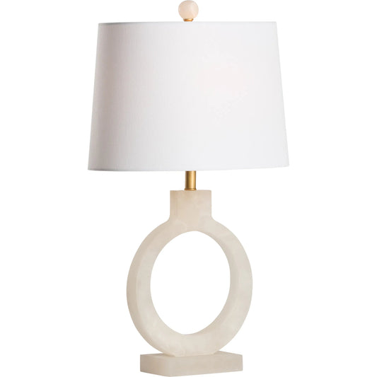 Halo Alabaster Lamp by Chelsea House in natural white. Made from unique in a unique style.
