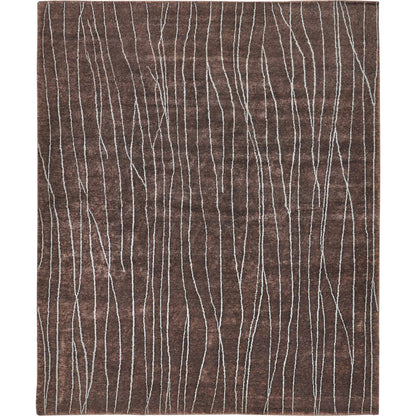 Metro 7033 Rug by Exquisite Rugs in brown. Made from new zealand wool in a unique style.