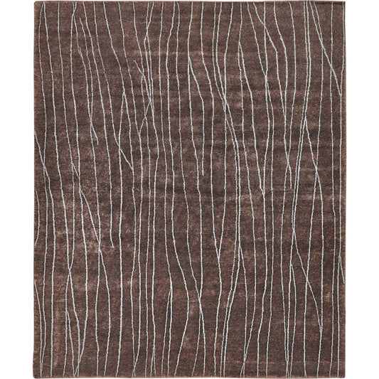 Metro 7033 Rug by Exquisite Rugs in brown. Made from new zealand wool in a unique style.