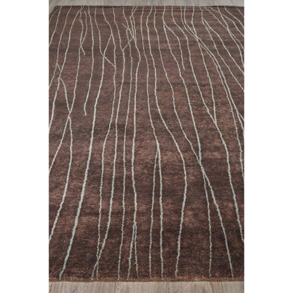 Metro 7033 Rug by Exquisite Rugs in brown. Made from new zealand wool in a unique style.