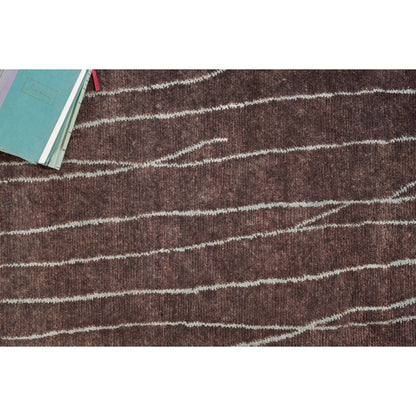 Metro 7033 Rug by Exquisite Rugs in brown. Made from new zealand wool in a unique style.