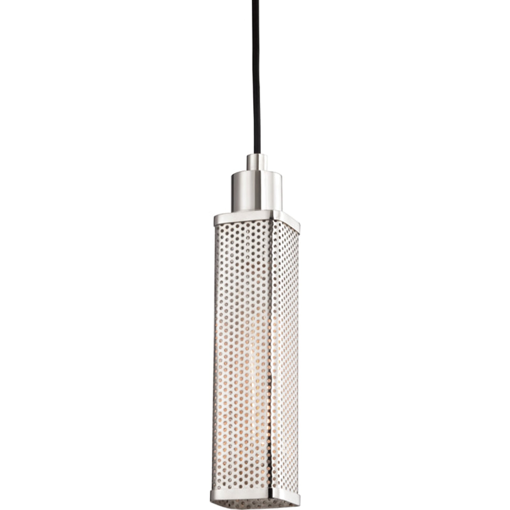 Gibbs Pendant by Hudson Valley in polished nickel. Made from steel in a modern style.
