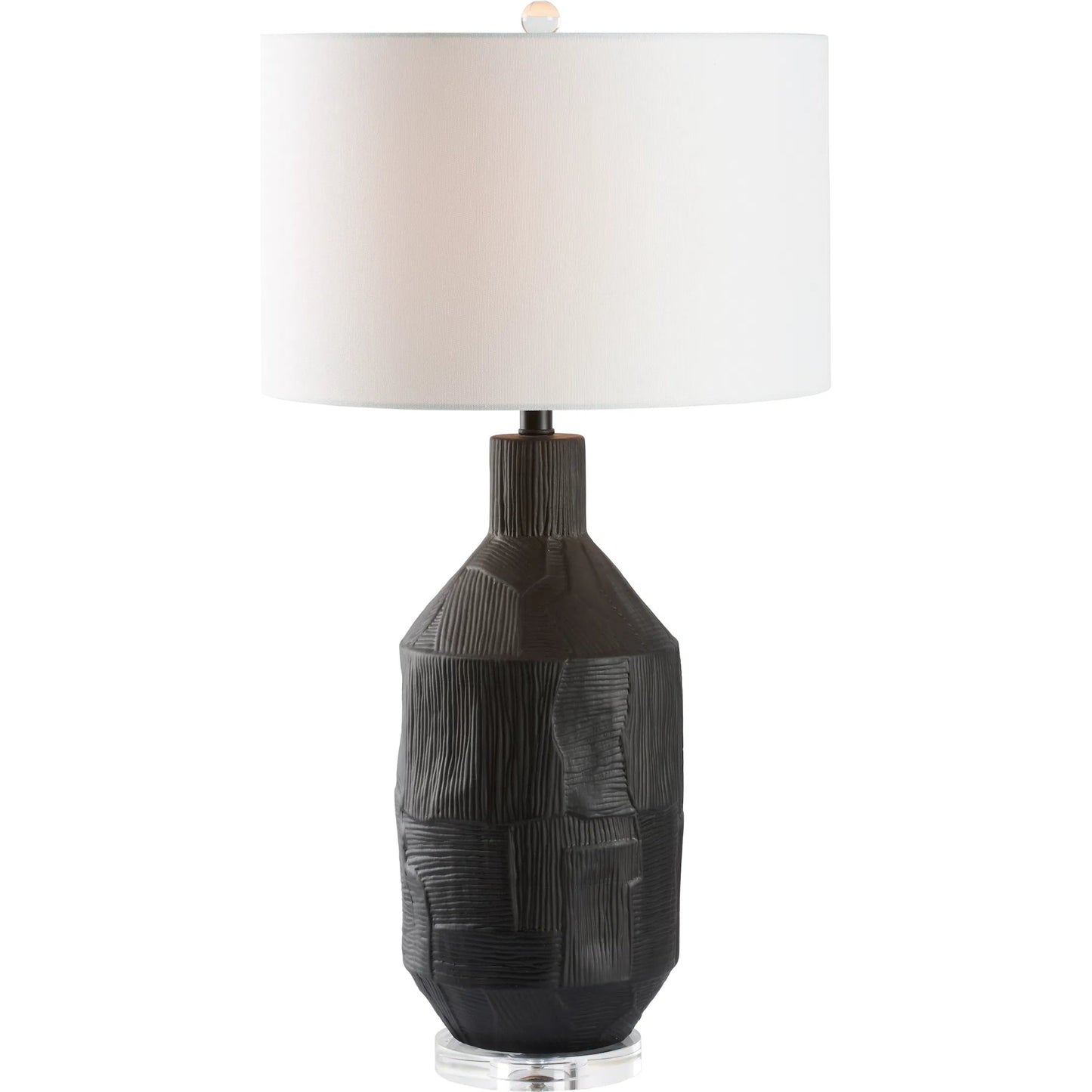 005 SI-2387719 | Primary Silo | Furrow Lamp by Chelsea House in matte black glaze, clear. Made from unique in a modern style.
