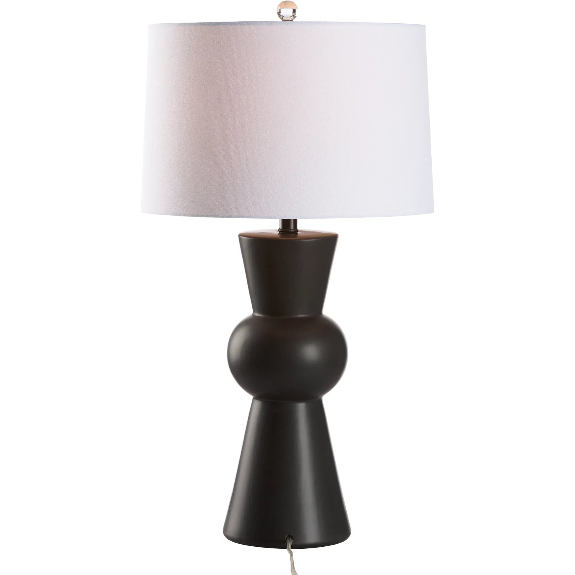 Chase Lamp by Chelsea House in black glaze. Made from unique in a modern style.